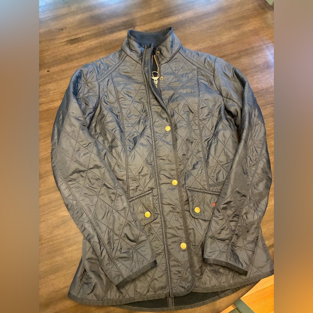 Barbour Ladies Cavalry Polarquilt Jacket in navy (size US6- fits like a 4)